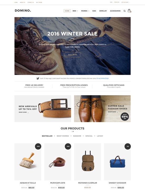 domino fashion opencart theme