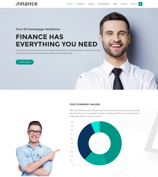 finance business agency joomla template 
