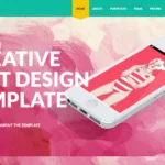 flat design website templates