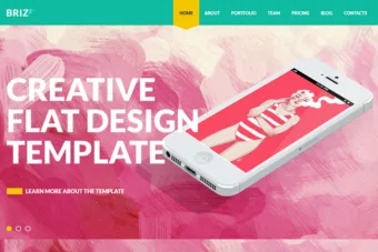 flat design website templates