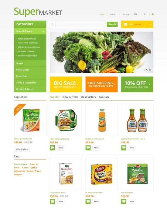 food store responsive prestashop theme