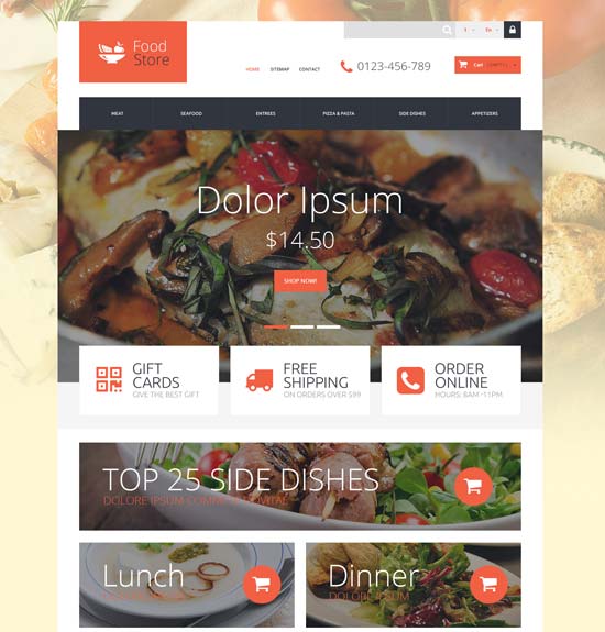 foodie prestashop theme