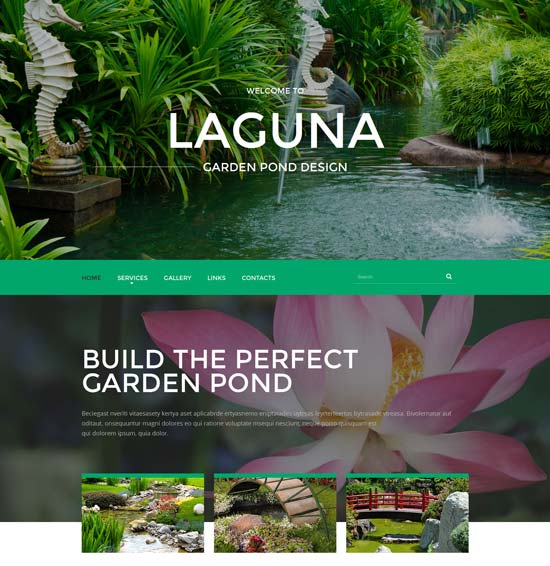garden-pond-design-website-template