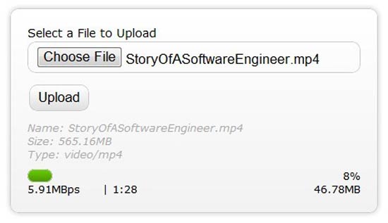 Html5 File Upload with Progress