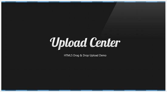 HTML5 Drag and Drop File Upload