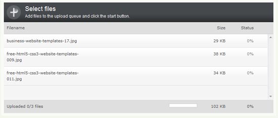 jQuery Upload Multiple Files 