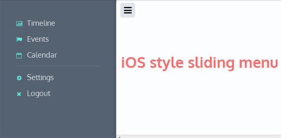 iOS-style-sliding-menu
