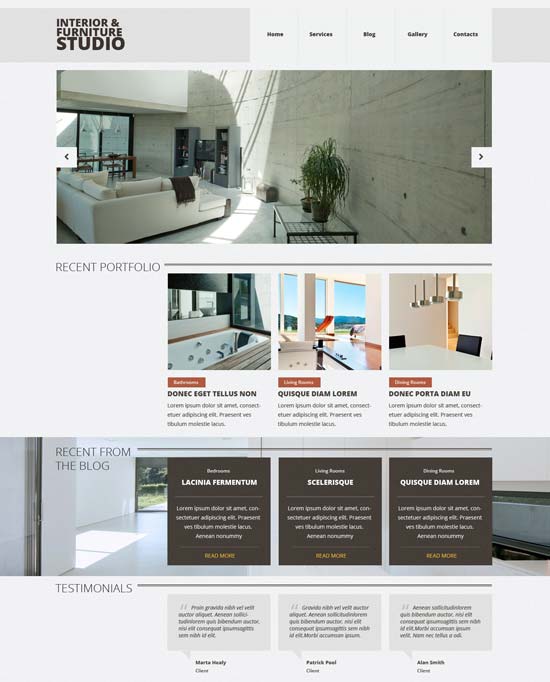 interior furniture joomla template 52863