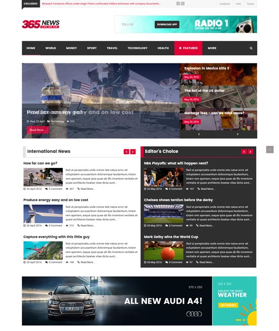 it 365news magazine joomla template 