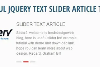 jquery text slider