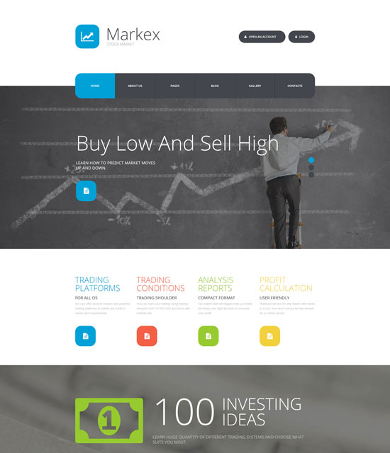 markex financial joomla template