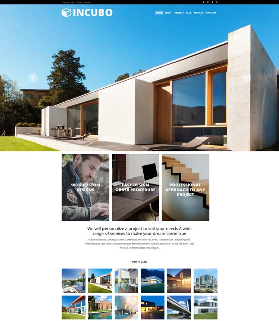modern design board joomla template