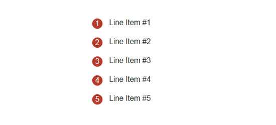 ordered list with css counters 
