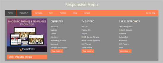 responsive mega menu 