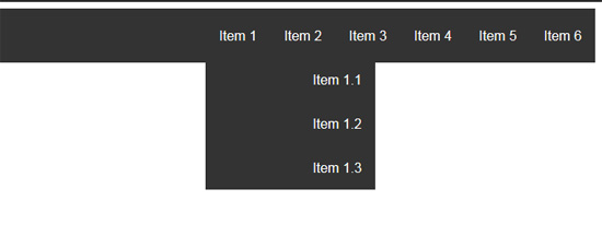 responsive menu with sub-menu 