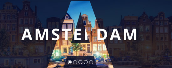 responsive parallax drag-slider transparent letters 