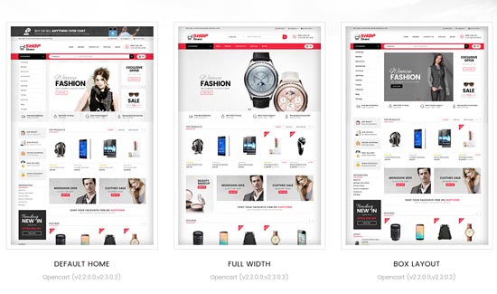 shop town opencart theme 