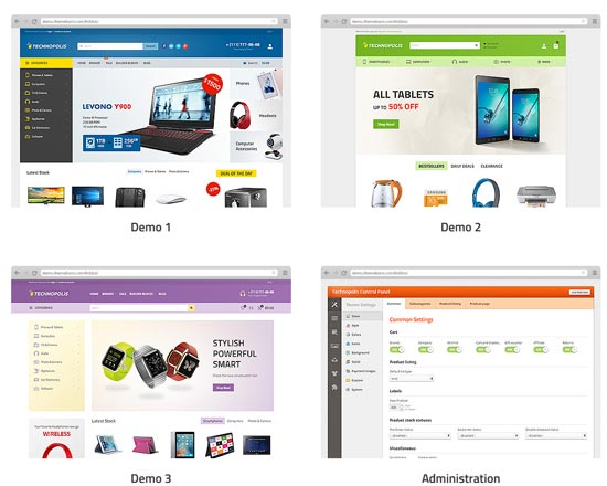 technopolis electronics store opencart theme 
