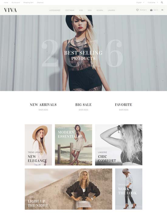 viva fashion opencart theme