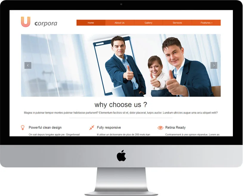 Ucorpora – Free HTML Corporate Website Template