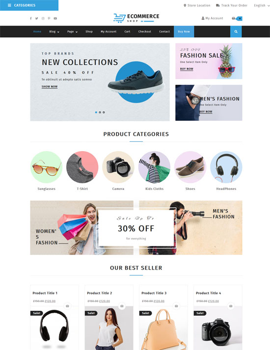 vw free wordpress e commerce theme
